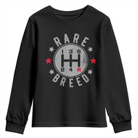 Rare Breed Manual Transmission Stick Shift Driver Youth Sweatshirt Vintage Distressed Graphic