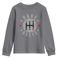 Rare Breed Manual Transmission Stick Shift Driver Youth Sweatshirt Vintage Distressed Graphic