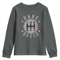 Rare Breed Manual Transmission Stick Shift Driver Youth Sweatshirt Vintage Distressed Graphic