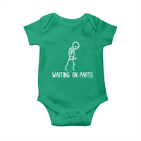 Waiting on Parts Mechanic Skeleton Baby Onesie Garage Car Guy Auto Repair Life