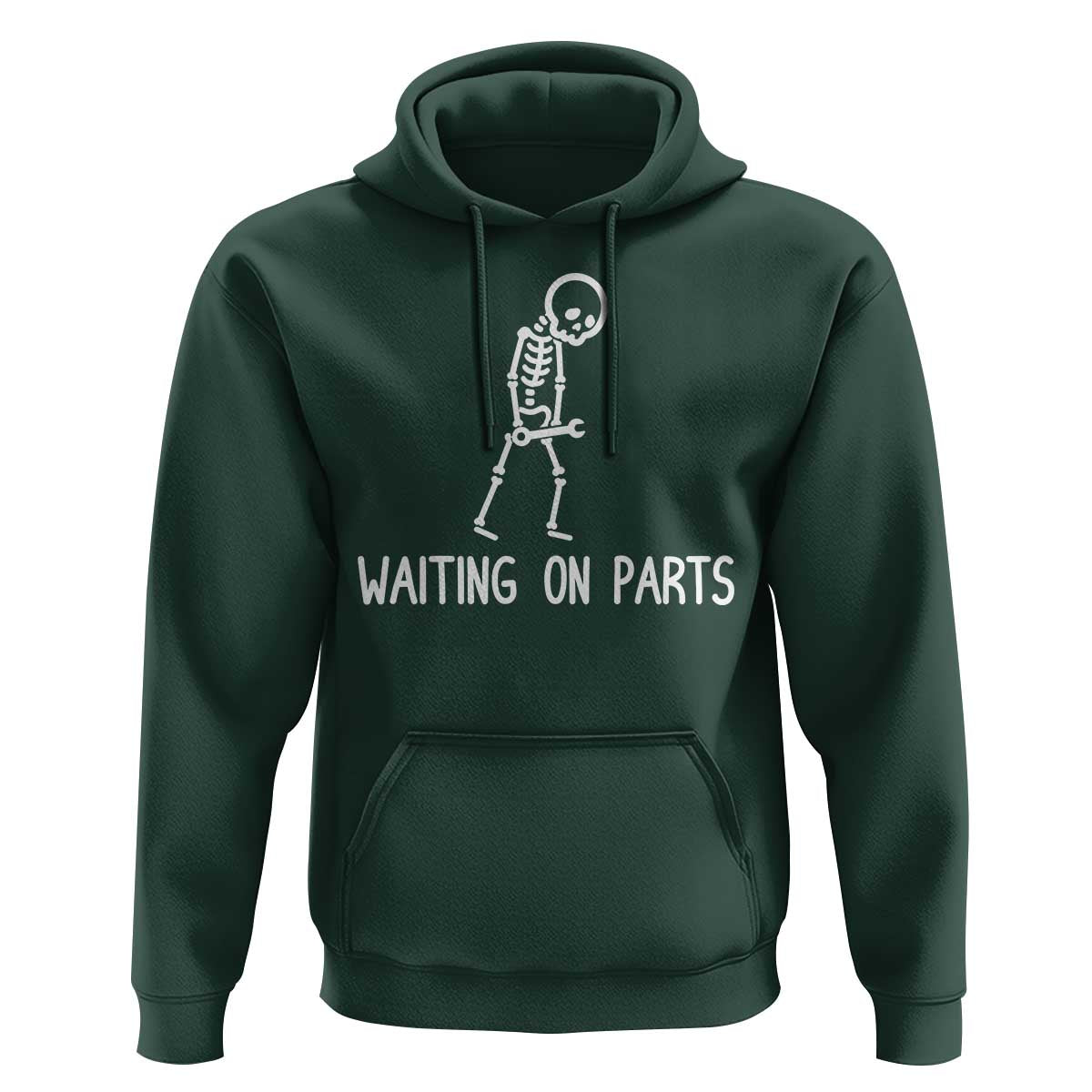 Waiting on Parts Mechanic Skeleton Hoodie Garage Car Guy Auto Repair Life