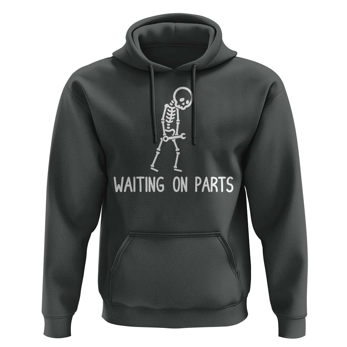 Waiting on Parts Mechanic Skeleton Hoodie Garage Car Guy Auto Repair Life