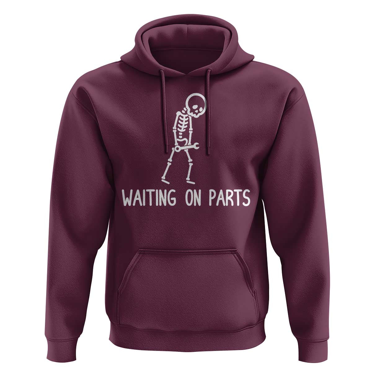 Waiting on Parts Mechanic Skeleton Hoodie Garage Car Guy Auto Repair Life