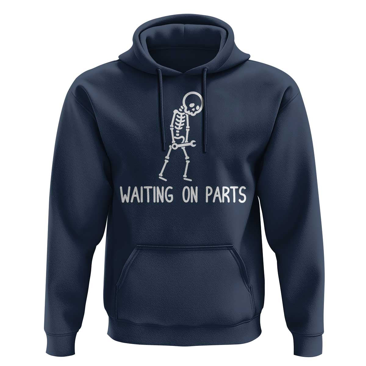 Waiting on Parts Mechanic Skeleton Hoodie Garage Car Guy Auto Repair Life