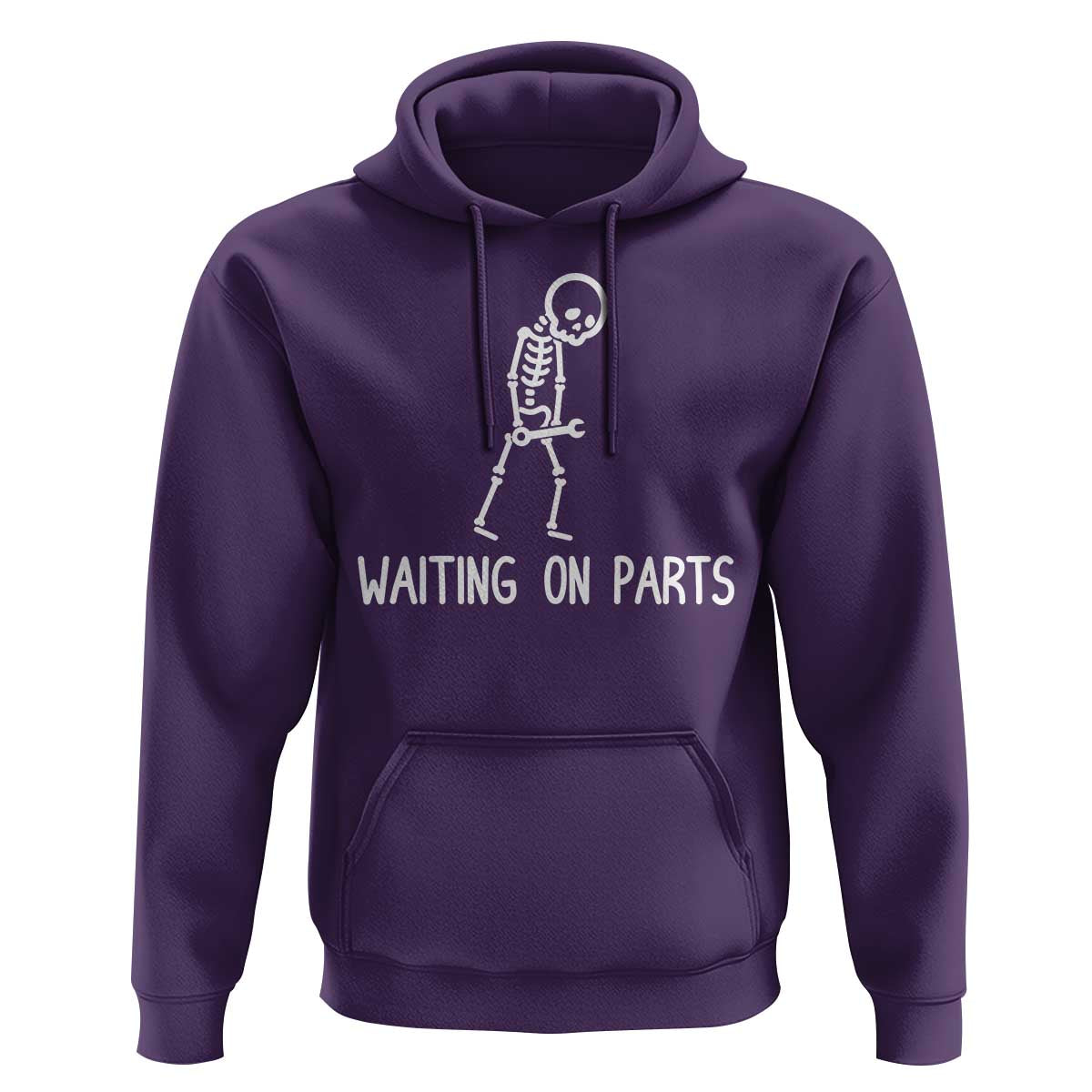 Waiting on Parts Mechanic Skeleton Hoodie Garage Car Guy Auto Repair Life
