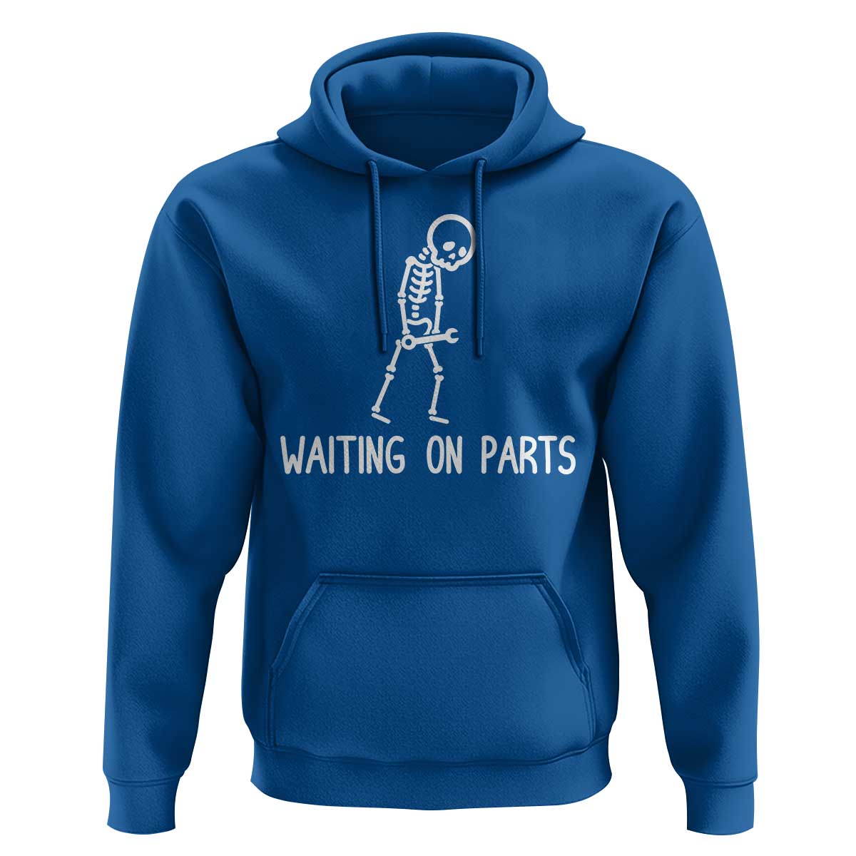 Waiting on Parts Mechanic Skeleton Hoodie Garage Car Guy Auto Repair Life