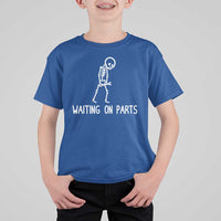 Waiting on Parts Mechanic Skeleton T Shirt For Kid Garage Car Guy Auto Repair Life