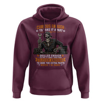 Mechanic Skeleton Hoodie Curious Enough to Take It Apart Car Auto Repair Garage