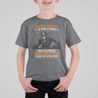 Mechanic Skeleton T Shirt For Kid Curious Enough to Take It Apart Car Auto Repair Garage