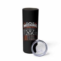 Mechanic Skeleton Skinny Tumbler Funny Hourly Rate Auto Car Garage Labor Rates