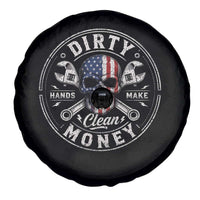 Mechanic Skeleton Spare Tire Cover My Hands May Be Dirty But My Money is Clean Auto Repair Garage