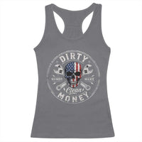 Mechanic Skeleton Racerback Tank Top My Hands May Be Dirty But My Money is Clean Auto Repair Garage