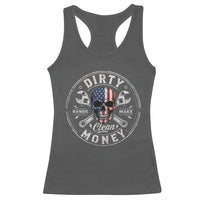 Mechanic Skeleton Racerback Tank Top My Hands May Be Dirty But My Money is Clean Auto Repair Garage