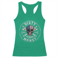 Mechanic Skeleton Racerback Tank Top My Hands May Be Dirty But My Money is Clean Auto Repair Garage