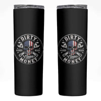 Mechanic Skeleton Skinny Tumbler My Hands May Be Dirty But My Money is Clean Auto Repair Garage