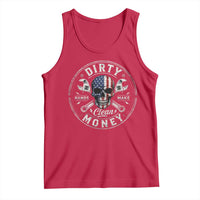 Mechanic Skeleton Tank Top My Hands May Be Dirty But My Money is Clean Auto Repair Garage
