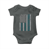 Philadelphia Baby Onesie Retro American Flag Philly Fan - Wonder Print Shop