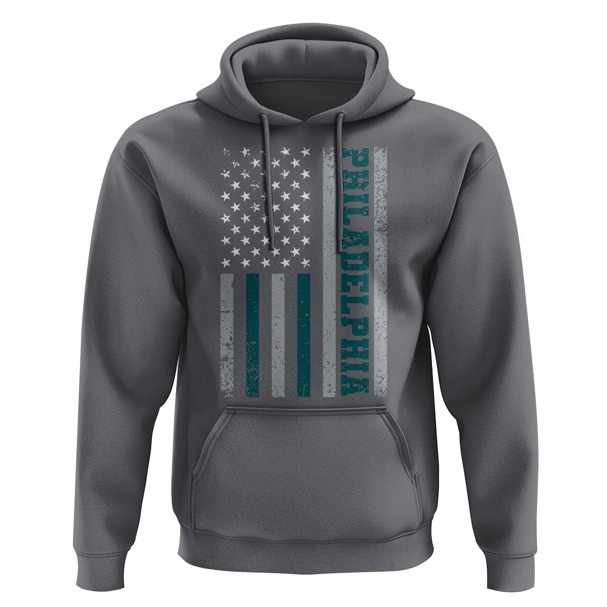 Philadelphia Hoodie Retro American Flag Philly Fan - Wonder Print Shop