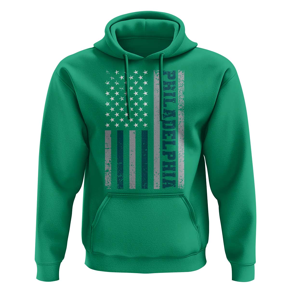 Philadelphia Hoodie Retro American Flag Philly Fan - Wonder Print Shop