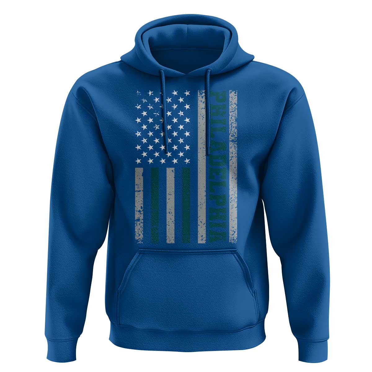 Philadelphia Hoodie Retro American Flag Philly Fan - Wonder Print Shop