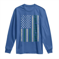 Philadelphia Long Sleeve Shirt Retro American Flag Philly Fan - Wonder Print Shop