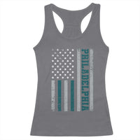 Philadelphia Racerback Tank Top Retro American Flag Philly Fan - Wonder Print Shop