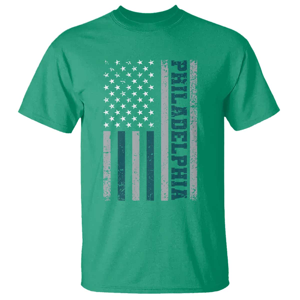 Philadelphia T Shirt Retro American Flag Philly Fan - Wonder Print Shop