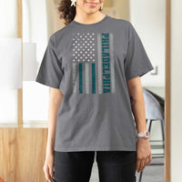 Philadelphia T Shirt For Women Retro American Flag Philly Fan - Wonder Print Shop