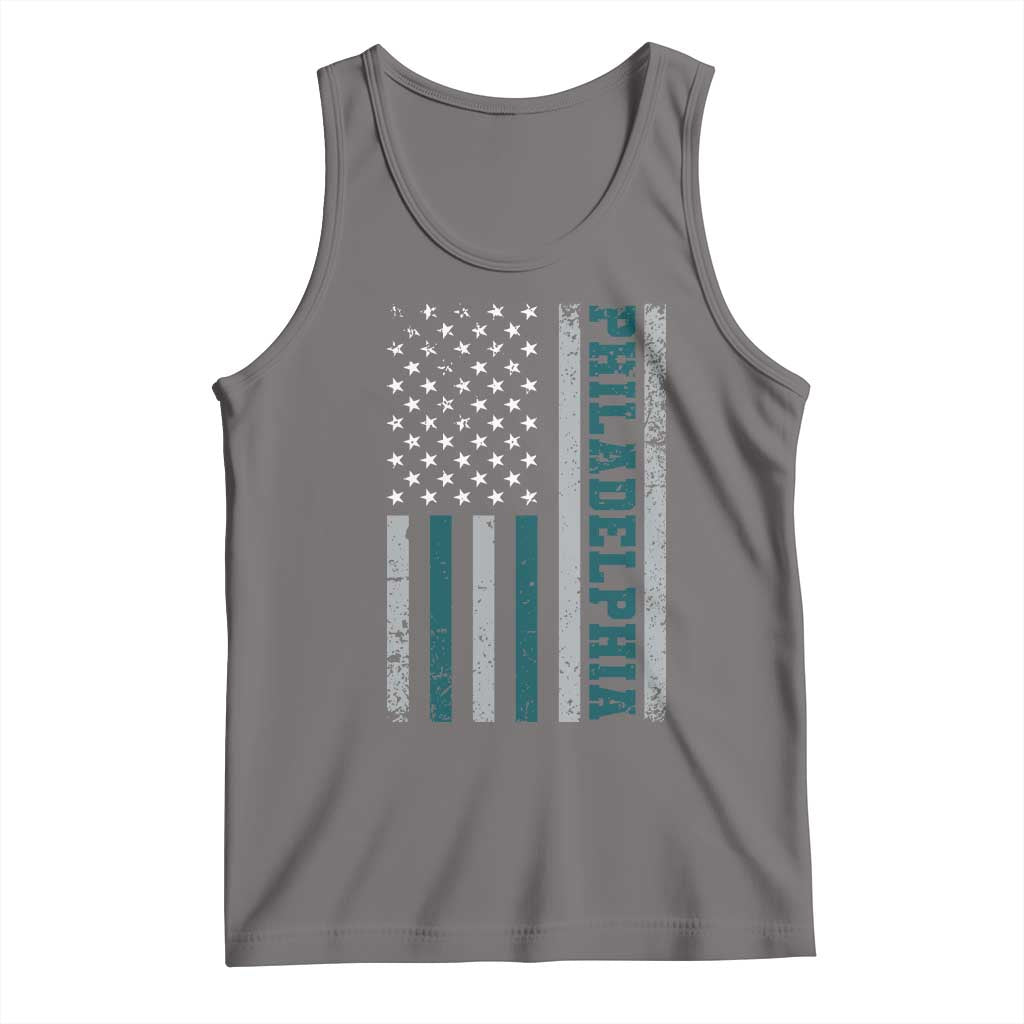 Philadelphia Tank Top Retro American Flag Philly Fan - Wonder Print Shop