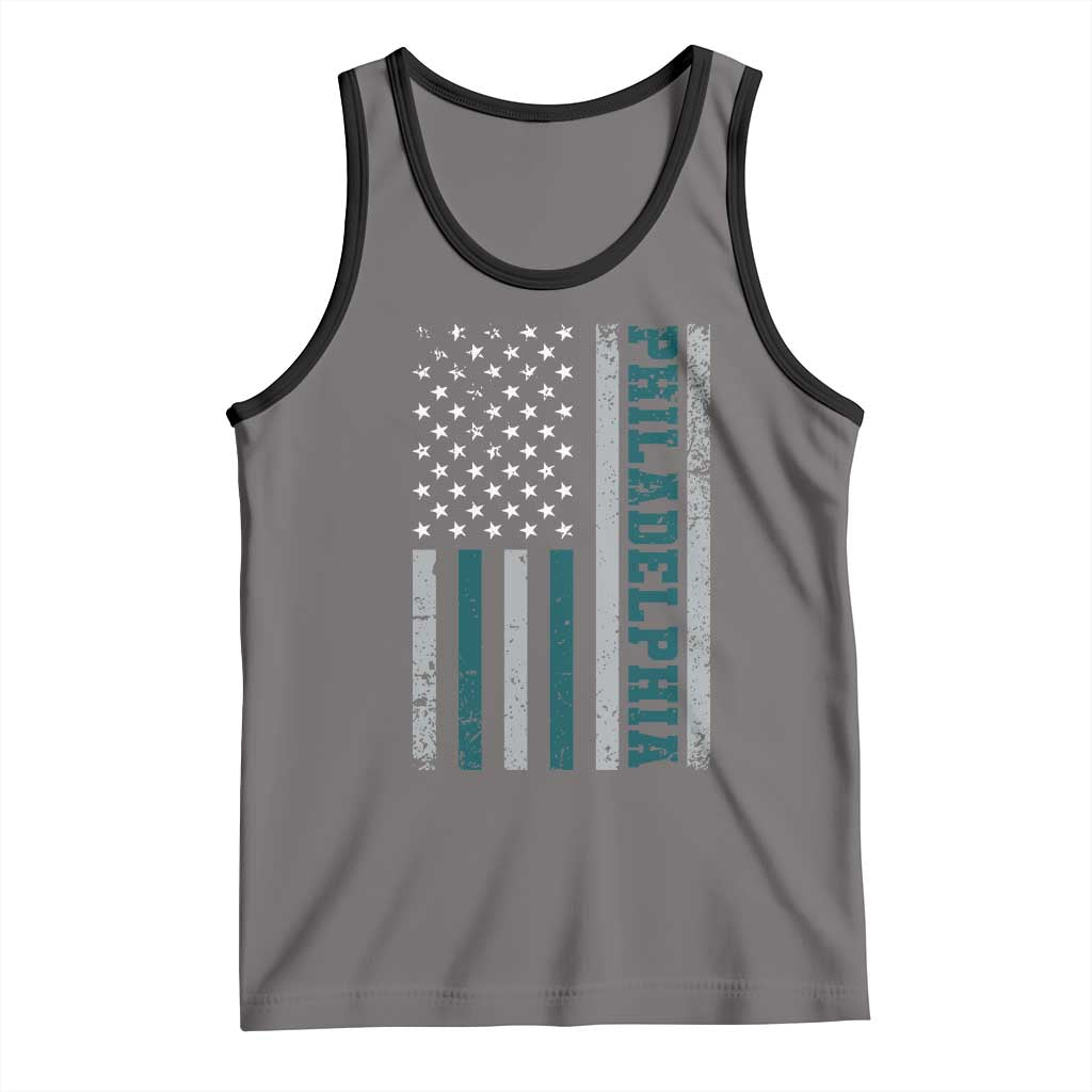 Philadelphia Tank Top Retro American Flag Philly Fan - Wonder Print Shop