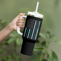 Philadelphia Tumbler With Handle Retro American Flag Philly Fan - Wonder Print Shop