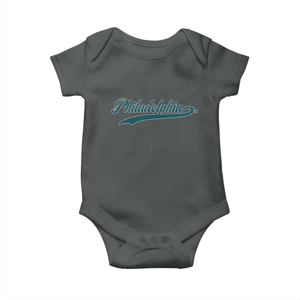 Philadelphia Baby Onesie Mascot Vintage Sports Name - Wonder Print Shop