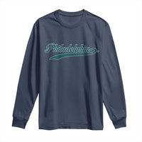 Philadelphia Long Sleeve Shirt Mascot Vintage Sports Name - Wonder Print Shop