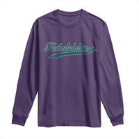 Philadelphia Long Sleeve Shirt Mascot Vintage Sports Name - Wonder Print Shop