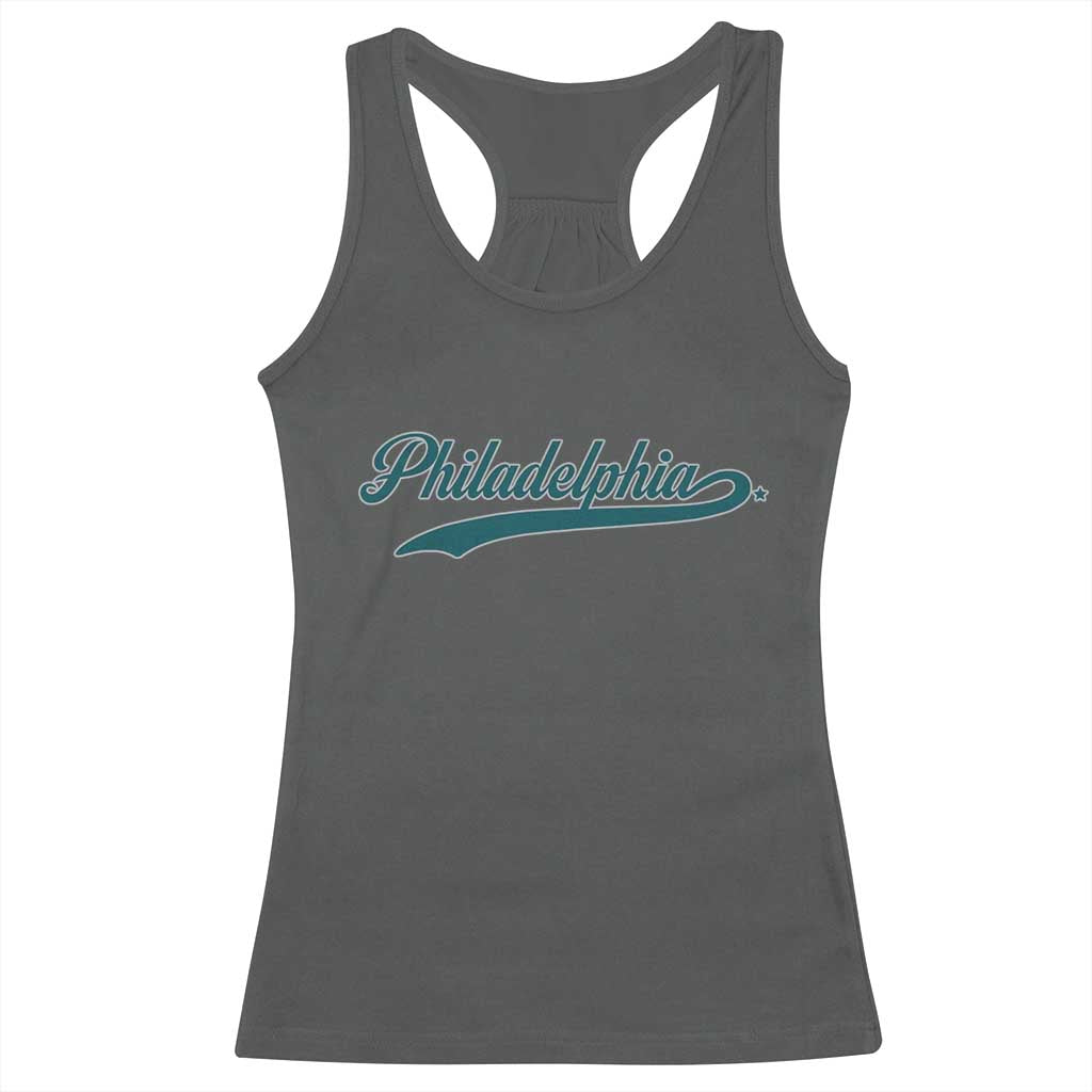 Philadelphia Racerback Tank Top Mascot Vintage Sports Name - Wonder Print Shop