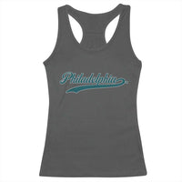 Philadelphia Racerback Tank Top Mascot Vintage Sports Name - Wonder Print Shop