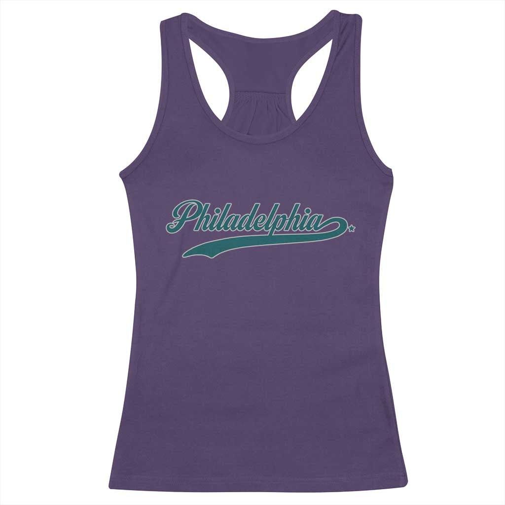 Philadelphia Racerback Tank Top Mascot Vintage Sports Name - Wonder Print Shop