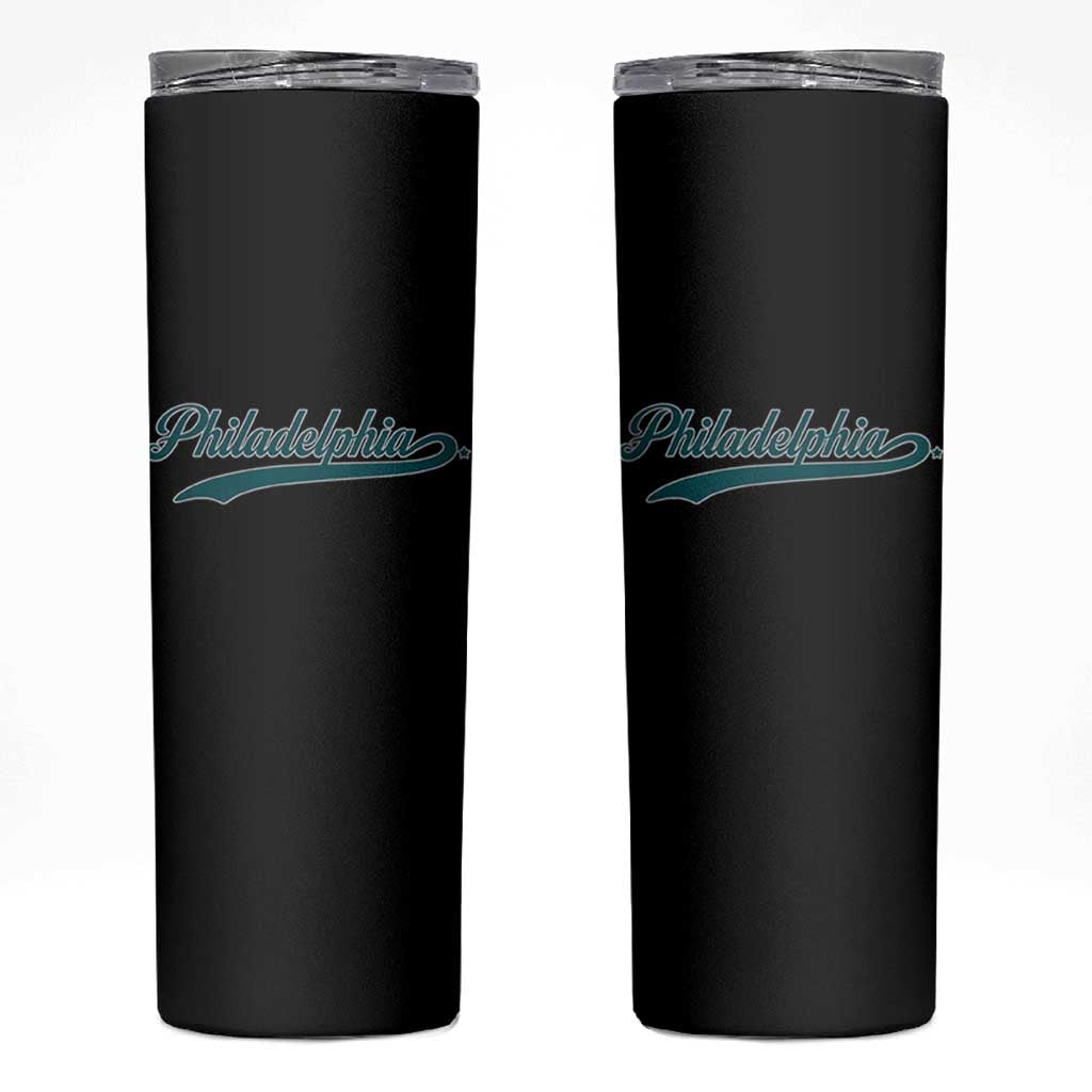 Philadelphia Skinny Tumbler Mascot Vintage Sports Name - Wonder Print Shop