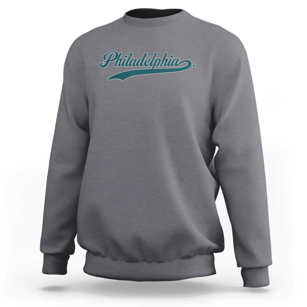 Philadelphia Sweatshirt Mascot Vintage Sports Name - Wonder Print Shop