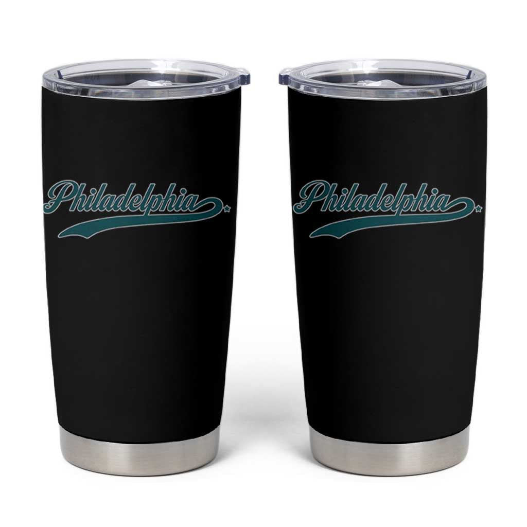 Philadelphia Tumbler Cup Mascot Vintage Sports Name - Wonder Print Shop