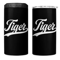Retro Script Tigers 4 in 1 Can Cooler Tumbler Vintage Sports Team Name - Wonder Print Shop