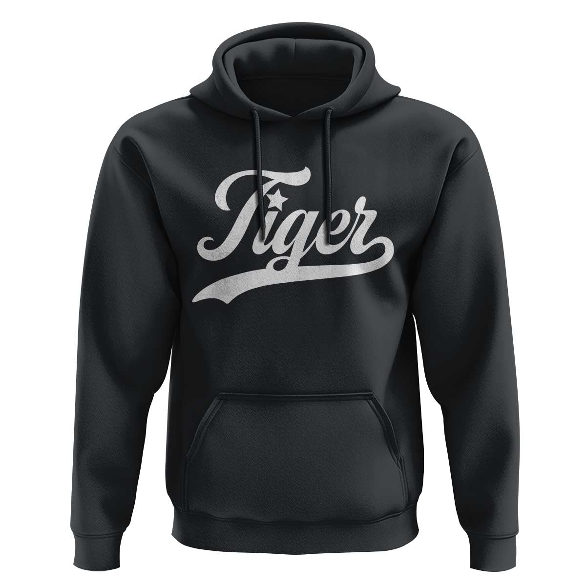 Retro Script Tigers Hoodie Vintage Sports Team Name - Wonder Print Shop