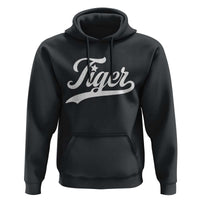Retro Script Tigers Hoodie Vintage Sports Team Name - Wonder Print Shop