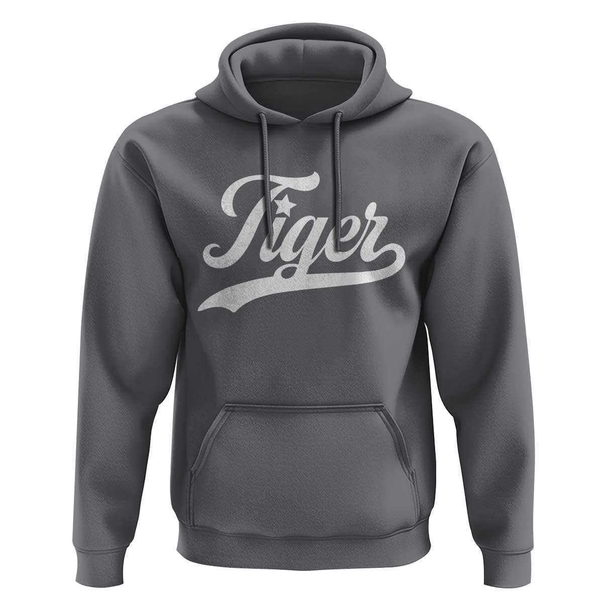 Retro Script Tigers Hoodie Vintage Sports Team Name - Wonder Print Shop