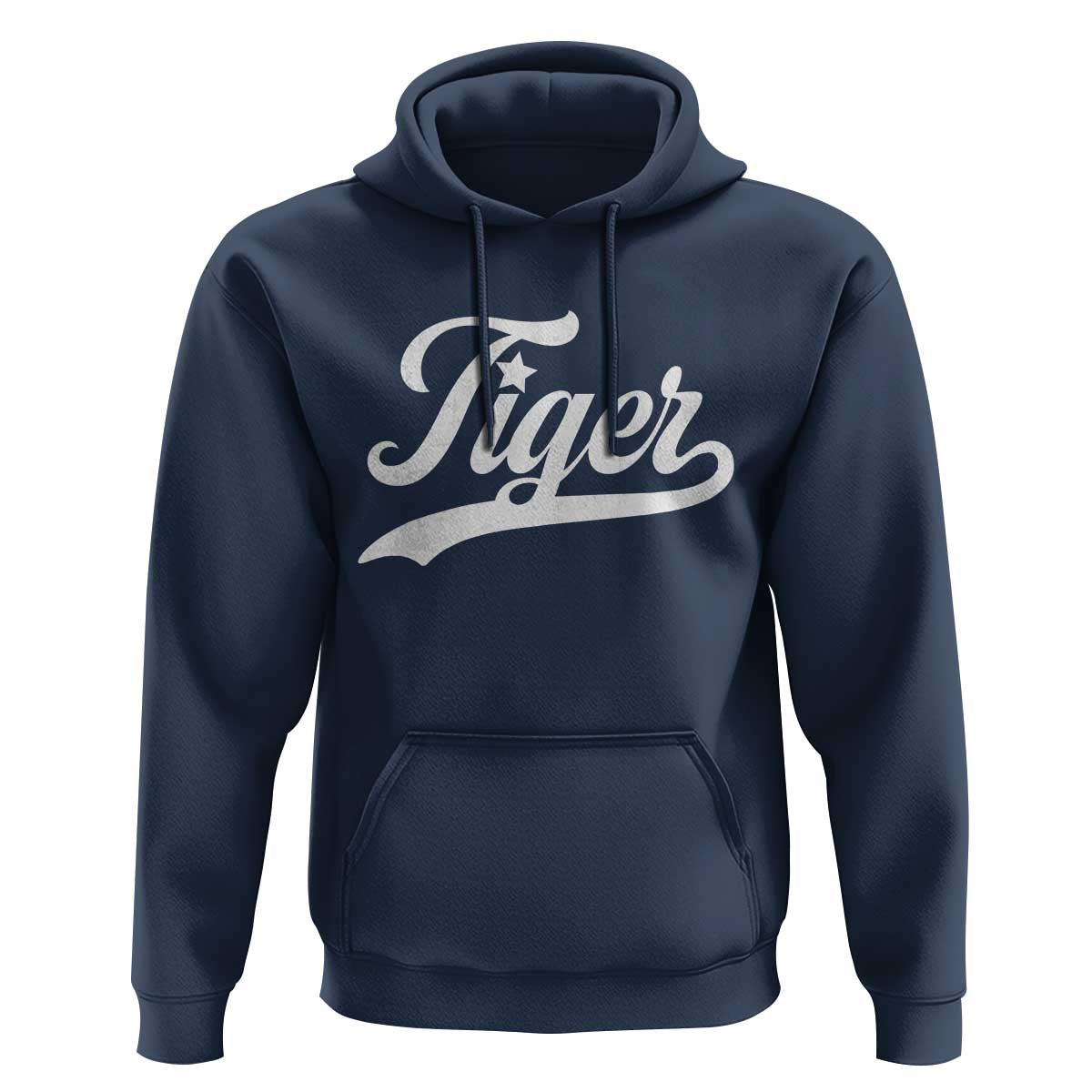 Retro Script Tigers Hoodie Vintage Sports Team Name - Wonder Print Shop