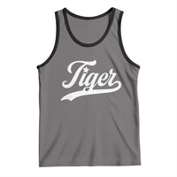 Retro Script Tigers Tank Top Vintage Sports Team Name - Wonder Print Shop