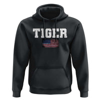 Classic Tigers Hoodie Retro Varsity Vintage Sports Team Name USA Flag - Wonder Print Shop