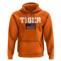 Classic Tigers Hoodie Retro Varsity Vintage Sports Team Name USA Flag - Wonder Print Shop