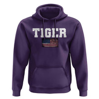Classic Tigers Hoodie Retro Varsity Vintage Sports Team Name USA Flag - Wonder Print Shop