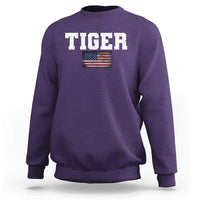 Classic Tigers Sweatshirt Retro Varsity Vintage Sports Team Name USA Flag - Wonder Print Shop